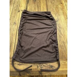 Princess Polly Mini Skirt Women’s Size 8 Brown Ruched Mini Tie-up Club Dance